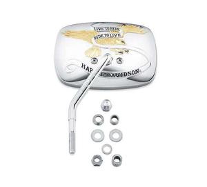 Live To Ride One-Piece Short Stem Mirror - Left Side