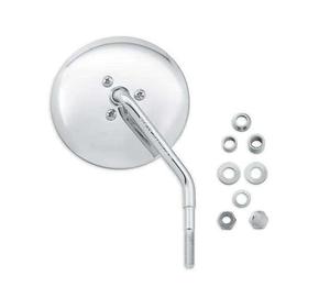 Short Stem One-Piece Round Mirror - Right Side