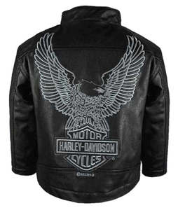 Boys Gear: Harley-Davidson Faux Leather Biker Jacket
