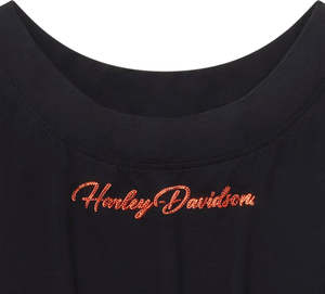 Womens Tees Shirts: Harley-Davidson Bling Off the Shoulder Tank