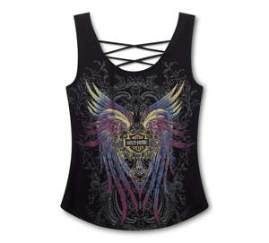 Harley-Davidson Bling Moto Wing Ladies Tank