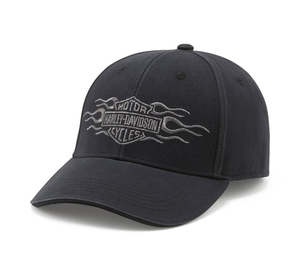 Womens Aceessories: Harley-Davidson Ladies Vintage Flame Ponytail Cap