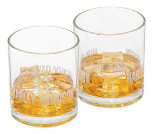 Harley Drinkware: Harley-Davidson Premier Rocks Glass Set