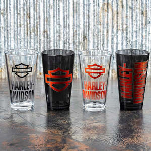 Harley-Davidson Pint Glass Set of Four