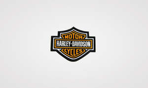 Harley-Davidson Bar & Shield Patch 3" Orange