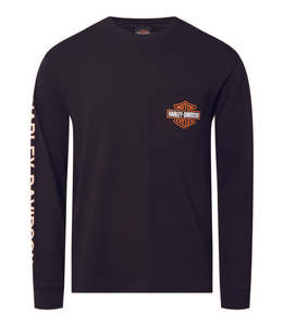 Harley-Davidson B&S Men's L/S Pocket Dealer Tee