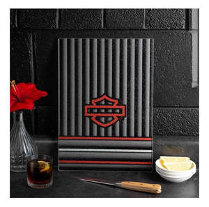 Home Decor: Harley-Davidson Open B&S Stripes Cutting Board