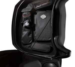 Bags Luggage Racks: Tour-Pak Lid Fitted Liner with Organizer – Premium Black