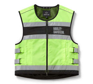 Mens Jackets Vests: Harley-Davidson Hi Vis Vest - Yellow