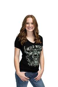 Womens Clearance Sale: Wild West Steer Ladies Tee