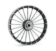 Tires Wheels: Turbine Front Wheel, Black/Machined ,21X3.