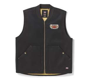 Mens Jackets Vests: Dickies/Harley-Davidson Woven Oversized Men's Vest