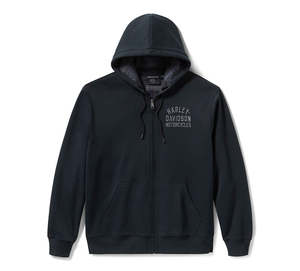 Sweatshirts Hoodies: Harley-Davidson Plaid Lined Zip Hoodie
