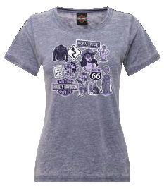 Harley-Davidson Collage Ladies Dealer Tee