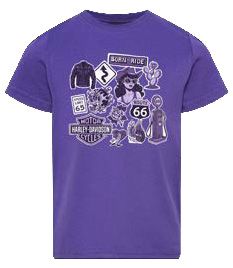 Harley-Davidson Girls Sticker Dealer Tee
