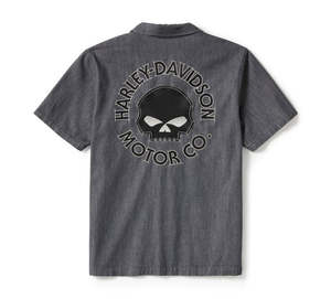 Harley-Davidson Men's Denim S/S Shirt