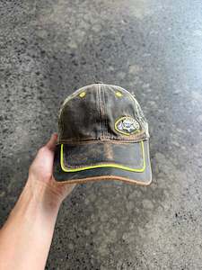 Brown Suede Real Tree Camo Cap