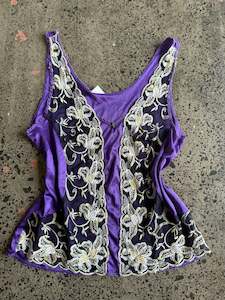 Womens Wear: Detailed Purple Cami - M
