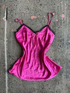 Womens Wear: Hot Pink Silky Cami - XL