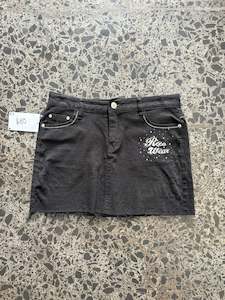 Mini Skirts: Black Roca Wear Mini Skirt - M