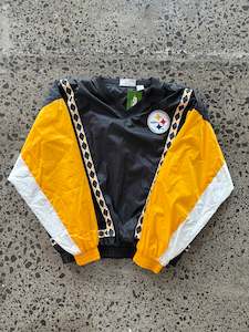 Lightweight Jackets: 90's Pittsburgh Steelers Jacket - XL