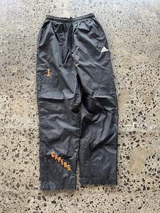 Trackies: 2001 Mens Black Adidas 'Caper 1' Embroidered Track pants - S