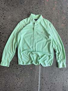 Green Button Up Ralph Lauren Shirt - 2XL