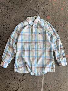 Checkered Burberry Button Up Shirt - XL