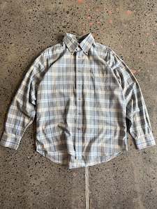Grey Checkered Tommy Hilfiger Button Up Shirt - M