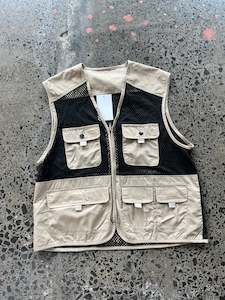 Utility Vests: Back & Sand Utility Vest - M