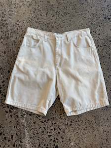 Cargo Shorts: Light Beige Cargo Shorts - 34W