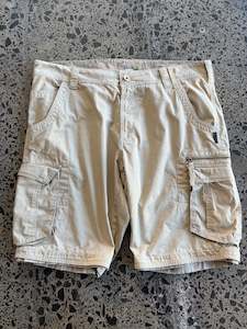 Beige Quecheo Cargo Shorts - 40W