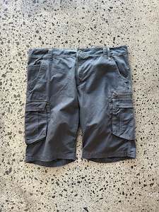 Cargo Shorts: Grey/Blue Cargo Shorts - 40W