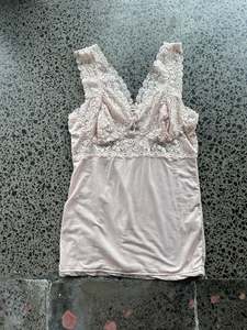 Womens Wear: Thick Strap Light Pink Cami - M