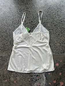 Light Beige Silky Lace Cami - L