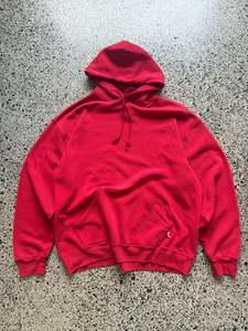 90's Russell Athletic Blank Hoodie - Large