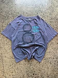 80's North Carolina 'Tarheels' Tee (Blue) - XL
