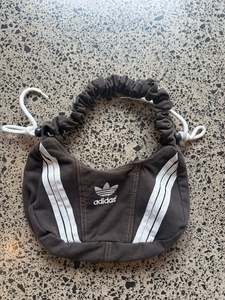 Faded Black Denim Adidas Rework Handbag
