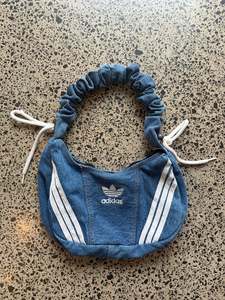 Handbags 1: Mid Wash Blue Denim Adidas Rework Handbag