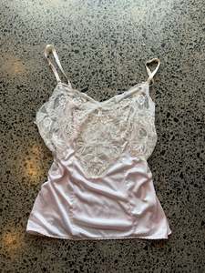 Womens Wear: Pink Lacey Cami - XS