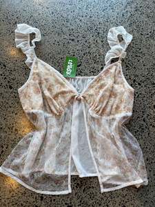 Fairycore Open Mesh Cami - XL