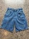 Mid-Wash Blue Denim Jorts - 32W