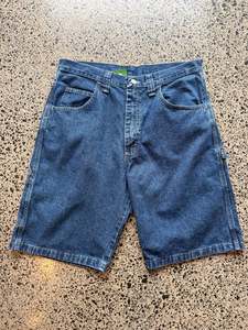 Wrangler Original Dark Blue Denim Jorts - 32W