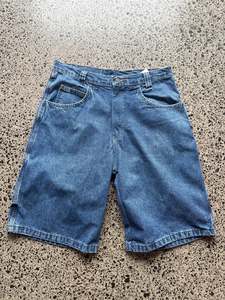 Wrangler Original Dark Blue Denim Jorts - 32W