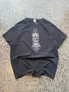 Tiki Flame & Skull Tee - XL