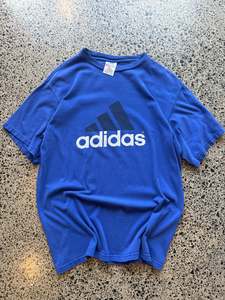Adidas 1: 90's Adidas Logo Tee - M