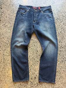 Ed Hardy "Death or Glory" Embroidered Denim Jeans - 36W x 30L