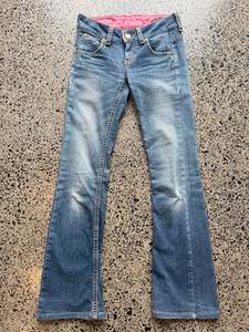Mid Blue Low Waist Denim Jeans - XS