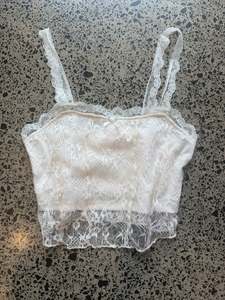 Womens Wear: Lacey White Fairy Top - S