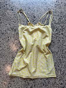 Womens Wear: Luiez Green Polka Dot Fairy Top - S